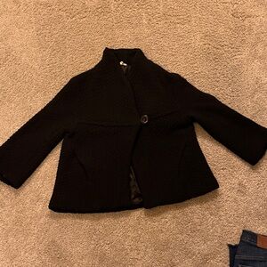 Free People Black Knit Jacket, size S
